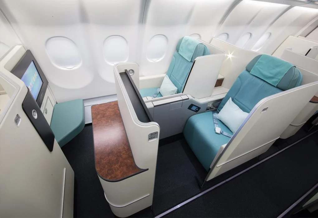 Korean Air Business Class cabin